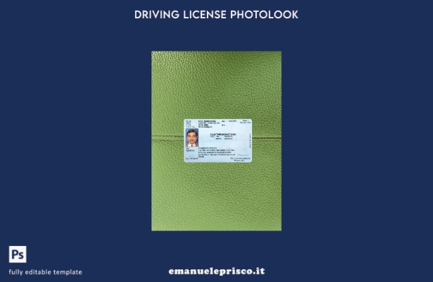 modello anteriore photolook per patente di guida statale dell'India Karnataka in